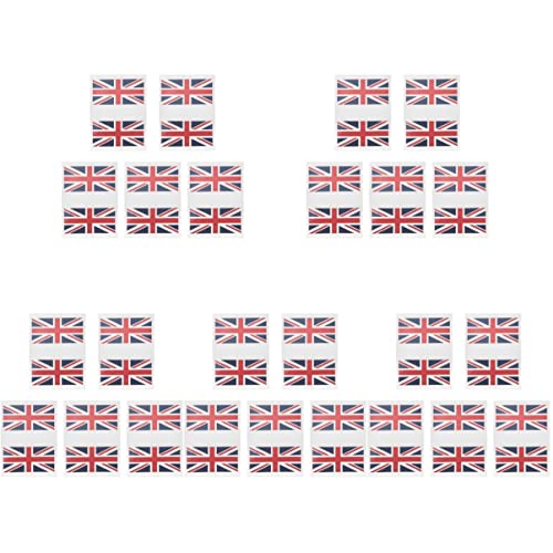 Besportble מדבקות ספורט מדבקות כדורגל 5 יחידות דגל בריטניה דגל זמני בריטניה דגל זמני קעקוע זמני איחוד ג'ק מדבקה
