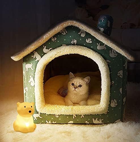 מתקפל כלב בית חתול מיטת מלונה מיטת מחצלת חורף חם כלבי חתול קן מוצרים לחיות מחמד עבור קטן בינוני כלב