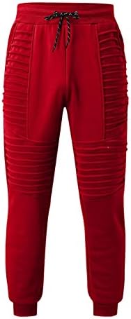 מכנסי ג'וג'ר בסיסיים לגברים של NYYBW - אימון כושר אתלטי טרקלין מכנסי טרנינג תחתונים עם כיסים רגליים וגדולים