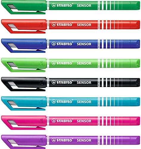 סטבילו פינלינר חיישן ו - ארנק של 8 צבעים שונים