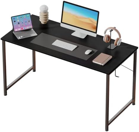 39 אינץ מחשב שולחן, בית משרד שולחן, קטן כתיבה שולחן, עץ מחשב שולחן, מודרני פשוט שולחן מחקר, שחור