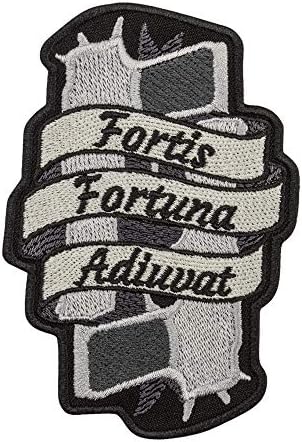 Tabroverse Fortis Fortuna Adiuvat Patch - הון מעדיף את המורל האמיץ הטקטי הטקטי הטקטי - ברזל על -