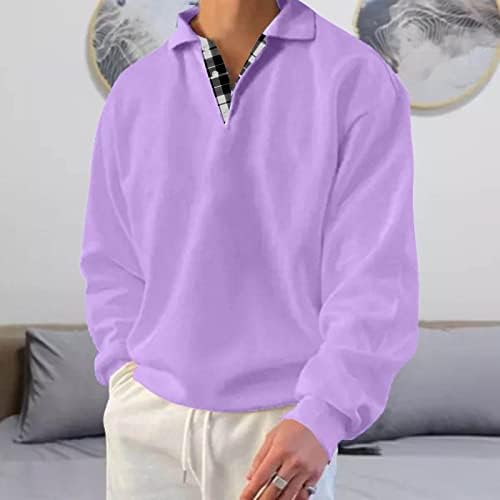חולצות פולו של שרוול ארוך לגברים, חולצות טריקו גולף כותנה כותנה כותנה 2022 סתיו סווטשירט מזדמן בחורף.