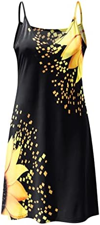 שמלות קוקטייל של נוקמופו עם שרוולים, שמלות לנשים קיץ מזדמן פרחוני מודפס ללא שרוולים חלול חוף רופף