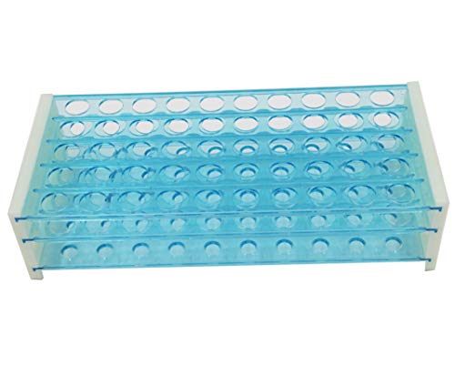 50 עמדות פלסטיק מבחנת סטנד סוגר מתלה, להסרה צנטריפוגה צינור מתלה צמצם 16 ממ, 2 חבילות