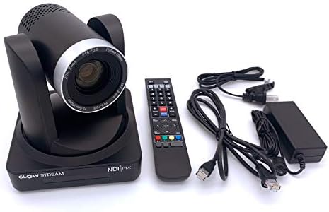 Glow Stream ™ HD NDI 30X ZOOM - מצלמת PTZ לזרם חי של הכנסייה - POE 3G -SDI HDMI NDI HX - תומך ב- VMIX,