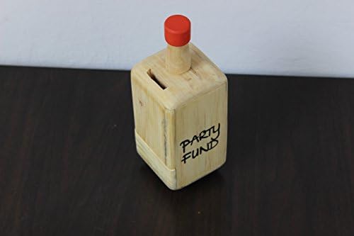 Ivei חכם בקבוק חכם בצורת עץ חזיר עץ - קרן מפלגה - בנק חיסכון במפלגה - תיבת בנק מטבעות למבוגרים - כתום
