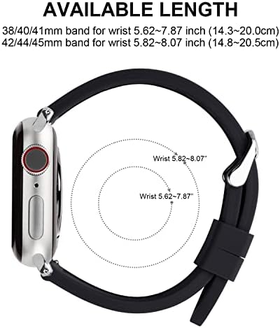 Fullmosa תואם ספורט פס שעון אפל 41 ממ 40 ממ 38 ממ 45 ממ 44 ממ 42 ממ, פס גומי סיליקון iwatch עבור Apple Watch