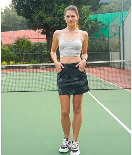 Ryandrew Skort לנשים חצאית פעילה קלה משקל לניהול אימון גולף טניס חמוצים מכביד קז'ואל קז'ואל