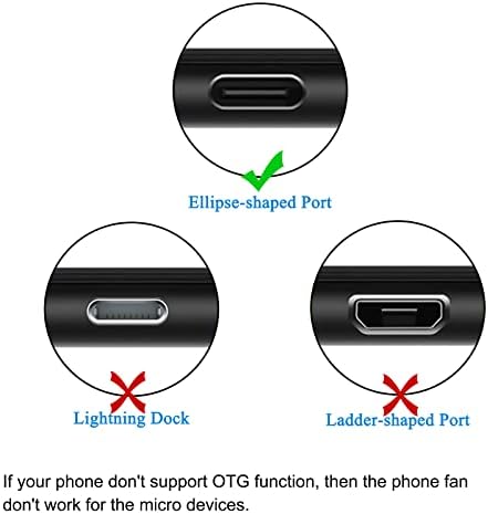 סוג C USB מיני מאוורר, 3 חבילות מיני USB סוג C מאוורר נייד סוג טלפון סלולרי מאוורר טלפון סלולרי מאווררי נסיעה