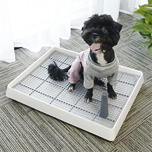 מקורה כלב בסיר אימון אסלת אסלה לחיות מחמד עבור כלבים קטנים ארגז חול גור כרית עם עמוד מגש כרית