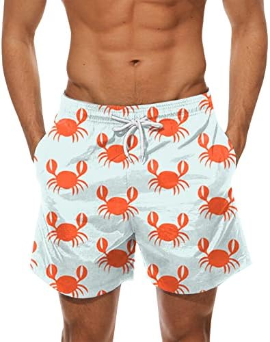 מכנסי חוף לגברים מכנסי גלישה אלסטיים מותניים מהיר יבש אתלטי מכנסיים קצרים