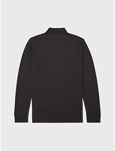 חולצת פולו של שרוול ארוך של טומי הילפיגר עם שרוול ארוך עם כפתורים מגנטיים בהתאמה אישית