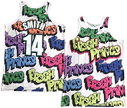 Brfox Smith 14 הנסיך הטרי של בל-אוויר גרפיטי גופיות כדורסל