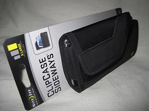 Nite ize Black Sideeways אופקי מחוספס כבד חובה X-Cover Case w / קליפ חגורה קבוע עמיד מתאים ל- T-Mobile