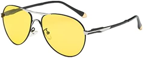 משקפיים נהיגה לילה גברים נשים - נגד בוהק מקוטב 400 צהוב בטיחות ראיית לילה משקפיים עבור נהיגה דיג