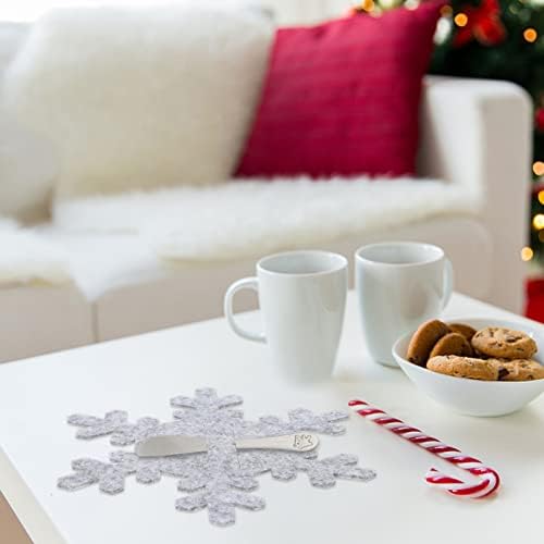 קבילוק מחזיקי חג צורת ארוחת ערב שקיות חותך אספקת חג המולד הרגיש סכום שולחן סגנון חג המולד עבור פתית שלג כוכב