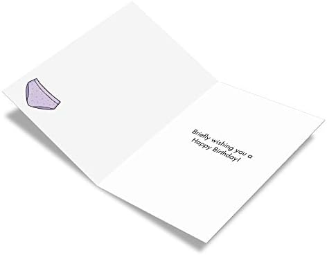 נובלוורקס-1 כרטיס יום הולדת לנשים מצחיק עם מעטפה-הומור מצויר, כרטיס חגיגת יום הולדת למכשירי כתיבה לאישה, נשים-תחתוני