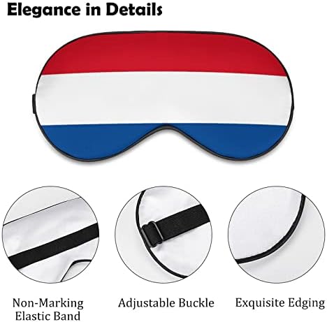 דגל מסכת העיניים של הולנד שינה כיסוי עיניים עם חסימות רצועה מתכווננות עיוורון לילה קל לטיולים