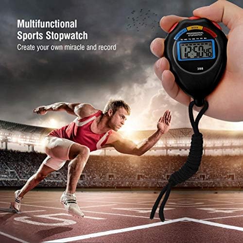 טיימר ספורט מקצועי של zyhhdp, אתלטיקה שעון עצר אלקטרוני דיגיטלי טיימר למירוץ/ריצה/שחייה