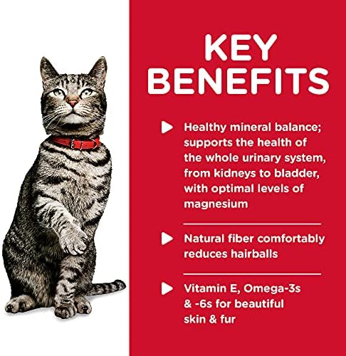 מזון חתול רטוב דיאטת המדע של היל, מבוגר, שתן &מגבר; שליטת השערות, מתכון עוף מלוח, 2.9 עוז. פחיות,