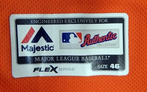 2013-2019 יוסטון אסטרוס 14 משחק משמש צלחת שם גופיות כתום הוסרה 46 606 - משחק גופיות MLB משומשות