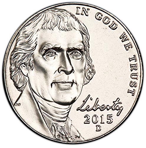 2015 D BU Jefferson Choice Nickel Uncirculated Us Mint