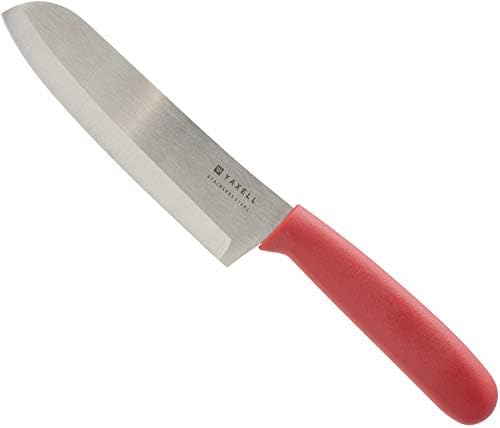 יאקסל 30224 סט סכינים מיני, מעמד סכינים, סכין סנטוקו, סכין לחם, סכין קטנונית, אדום