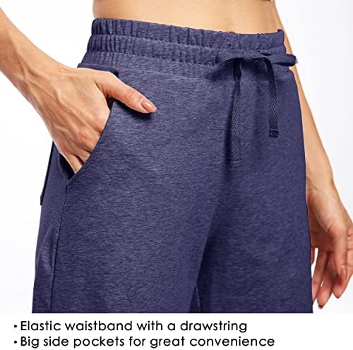 ויליט מכנסיים קצרים לנשים 10 ברמודה כותנה מכנסיים קצרים ארוכים ג'רזי מכנסיים קצרים יוגה אתלטית אימון