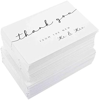 כרטיסי תודה לחתונה-100 כרטיסים עם מעטפות