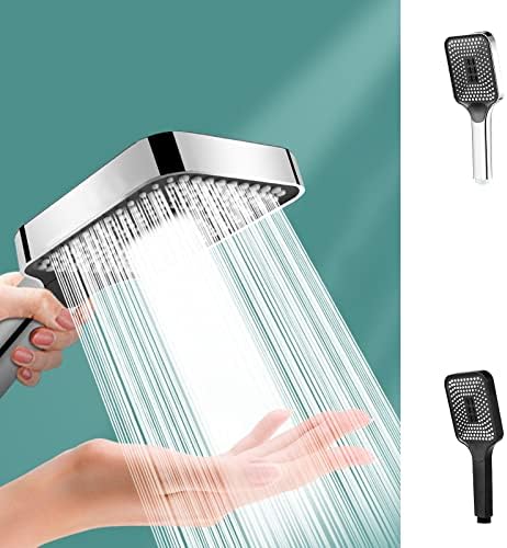 ראש מקלחת - ראש מקלחת כף יד בלחץ גבוה - מים קשים לחץ גבוה 4 מצבי ריסוס, ראש מקלחת כף יד לחץ גבוה, יכול