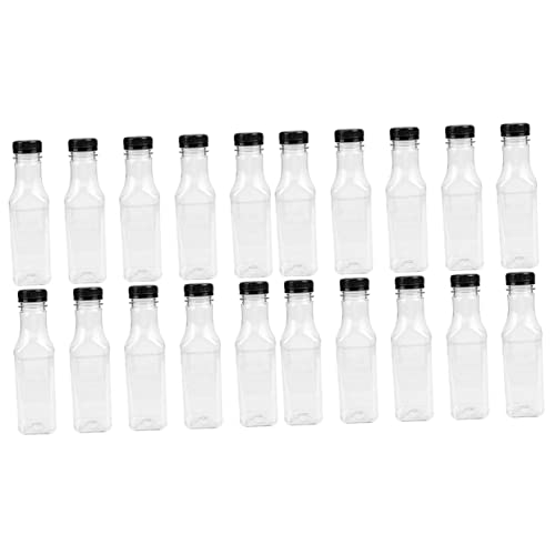 Luxshiny 20 PCS משקאות משקאות ריקים משקאות שקופים כיסוי PE