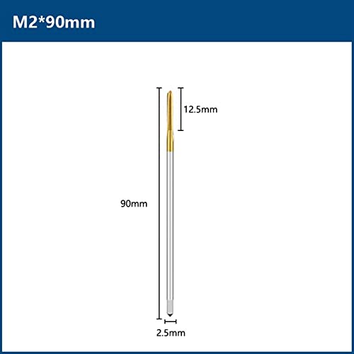 הברגה ברז מקדח M2-M12 חוט ברז על חליל ישר 90-150 אורך מכונת מטרי ברז ברז על כלי הברגה מתכת 1 pcs