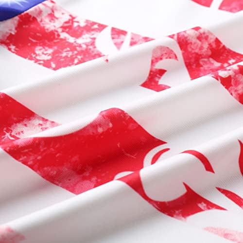 ארהב 4 ביולי חותלות לנשים קת מעלית דגל אמריקאי בקרת בטן רכה מכנסיים מודפסים לאימון ליוגה