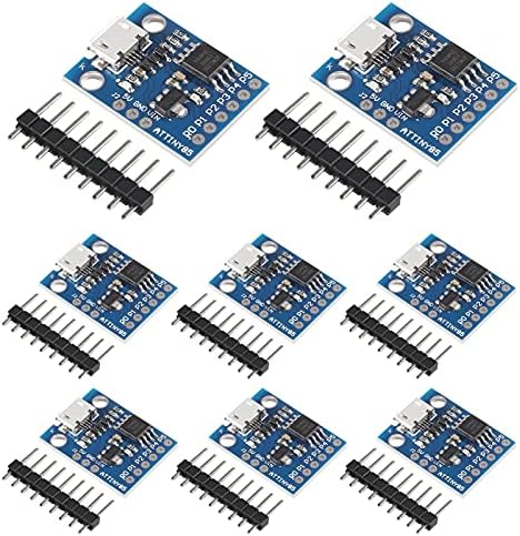 Aceirmc 8pcs Digispark Kickstarter Mini Attiny85 מודול לוח פיתוח USB תואם ל- Arduino IDE 1.0