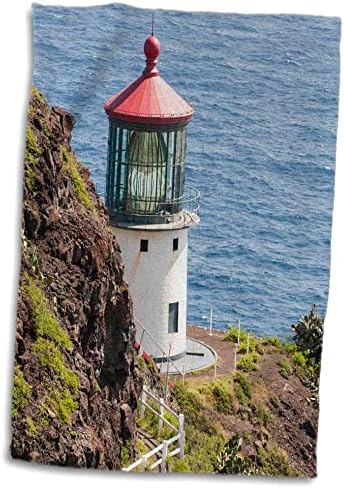 3drose Makapuu Point Lighthouse, Oahu, Hawaii. - מגבות