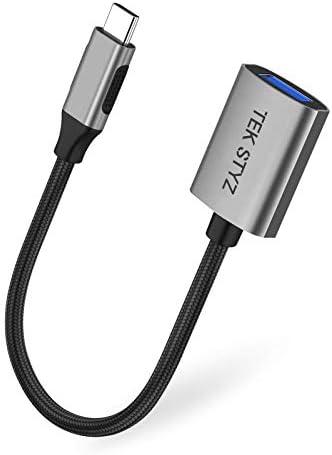 מתאם Tek Styz USB-C USB 3.0 תואם ל- Dell XPS 14-L401X OTG Type-C/PD ממיר USB 3.0.