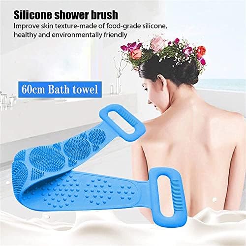 VHG חדשנות מברשת מקלחת סיליקון אחורי מכונת כביסה, מגבות רחצה חגורת גוף פילינג אחורי שטיפה עור מברשות מקלחת
