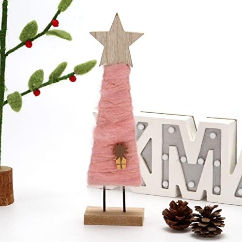 קישוט לחג המולד חג המולד מתנה יצירתית למשפחה עץ חג המולד איילים סנטה צמר צמר שולחן עבודה יצירתי סצנת חלון