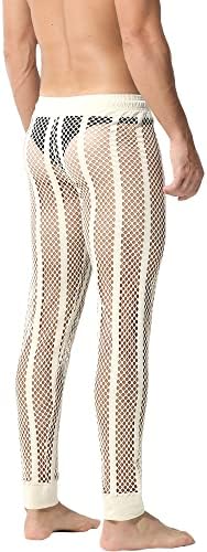 מכנסי רשת הדגים של Yufeida של יופייידה שורפים תחתונים בעלי עלייה נמוכה חותלות רשת מתאימות למכנסיים ארוכים