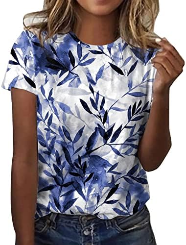 כיכר צוואר לנשימה חולצות לנשים ארוך שרוול קיץ בתוספת גודל טרנדי מקרית חולצות מודפס בציר