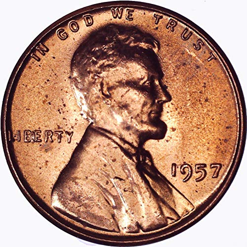 1957 Lincoln Weat Cent 1c מבריק לא מחולק