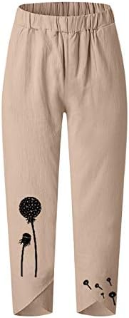 מכנסי יוגה מגפיים של Honprad Petite מכנסיים לנשים מתלקחות מכנסיים נמתחים פרחים מותניים אלסטיים