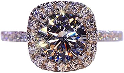 2023 מעודן מלא יהלומי טבעת לנשים אירוסין טבעת תכשיטי מתנות מגניב תכשיטי עבור בני נוער