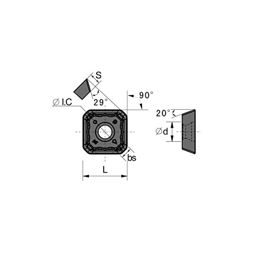 Hip 6016-1123 SEET/DM Carbide Insert.500 IC