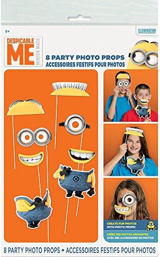 Despicable Me Photo Booth Props - 9 , עיצובים שונים, 36 יח '