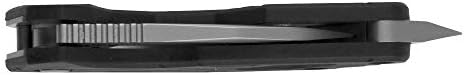 קרשו דיודה מתקפל כיס סכין, 1.6 אינץ להב עם פתיחה ידנית, אוניית מנעול , שחור, פלדה