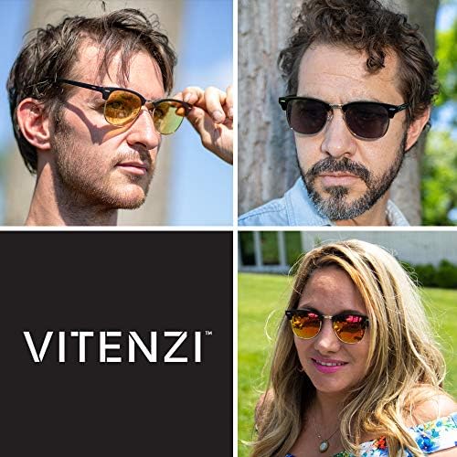 משקפי שמש ביפוקליים של ויטנזי לגברים נשים קריאה חצי שולי משקפיים כהים עם קוראים - Tivoli