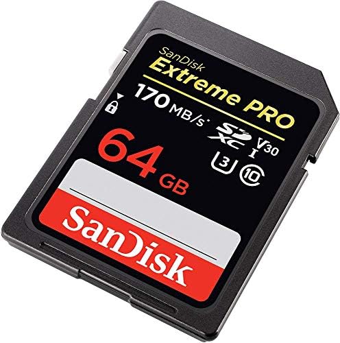 סנדיסק 64 ג ' יגה-בייט אקסטרים פרו כרטיס זיכרון עובד עם סוני אלפא א9, א6000, א5100, א6300, א6500, דש300,