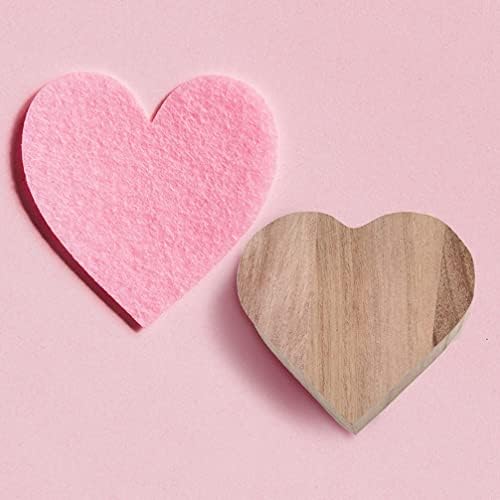 עיצוב חתונה 2 יחידות קופסאות תכשיטים בצורת לב מעץ מארז אחסון עץ מיכל תכשיטים עשה זאת בעצמך